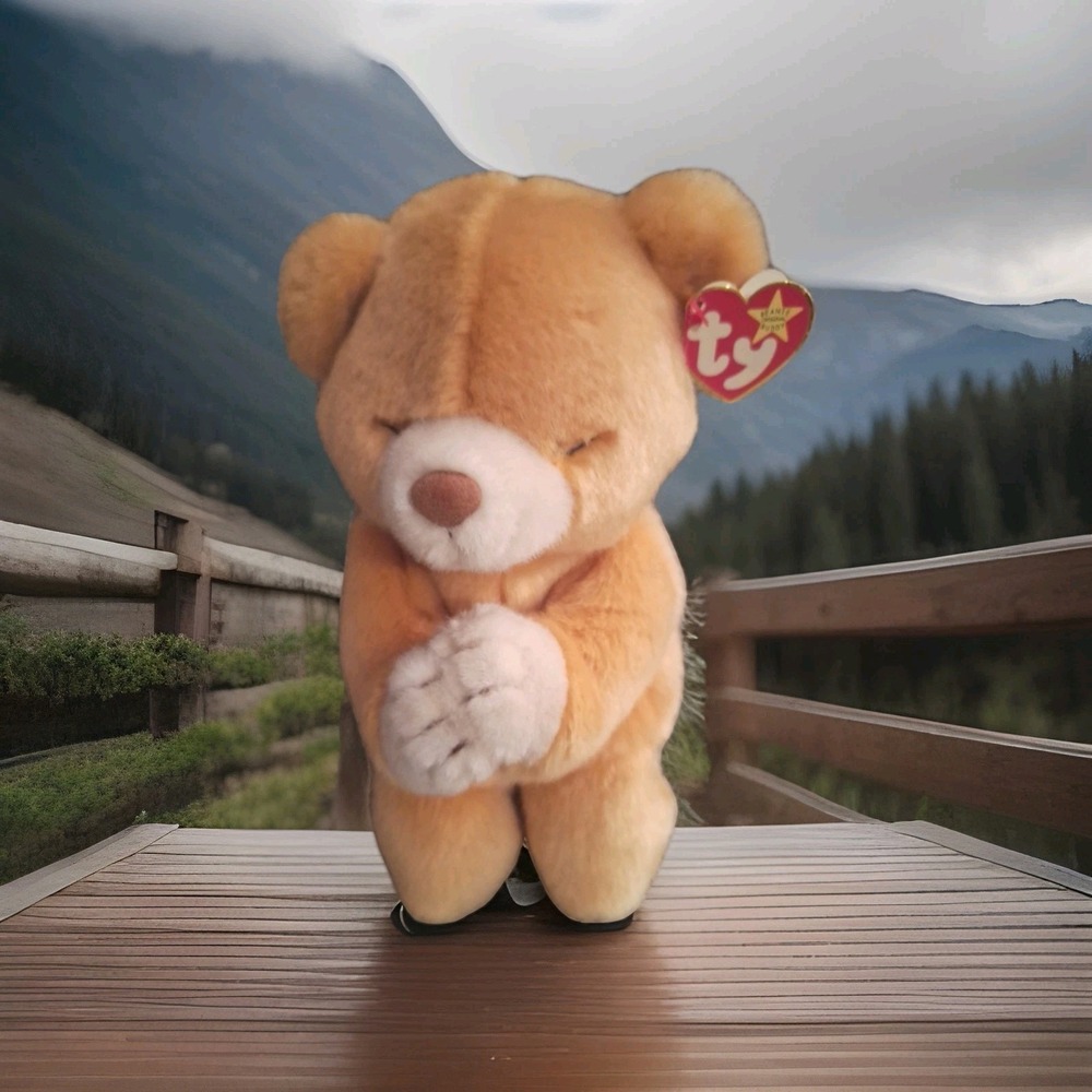 1999‎ "Hope" Ty Vintage Beanie Baby "Hope" the Praying Bear with tag & protector